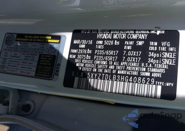 5XYZTDLB3HG408629: 42055818