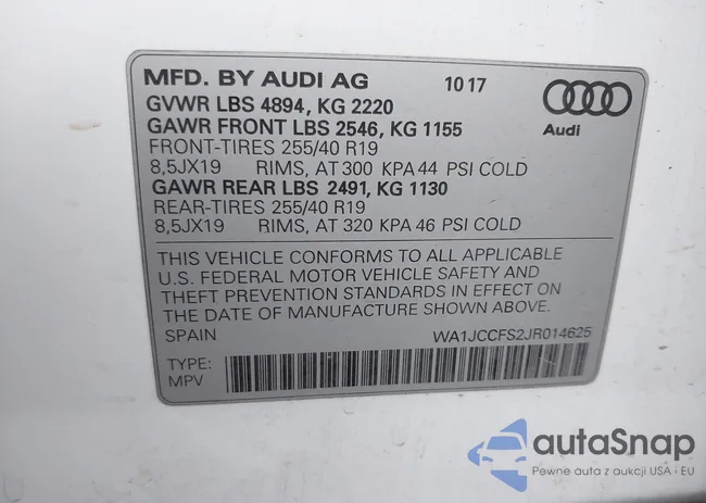 WA1JCCFS2JR014625: 42056979