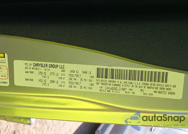 1C4HJWDG6EL310007: 42056511