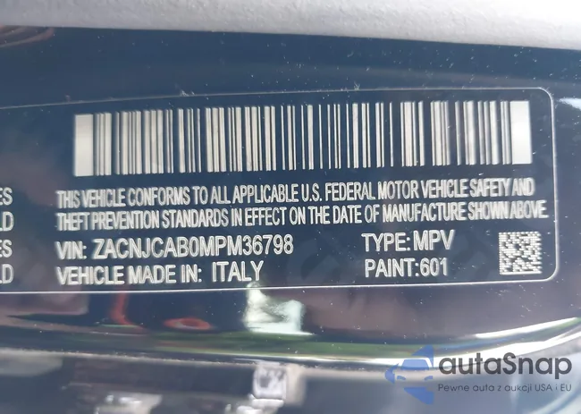 ZACNJCAB0MPM36798: 42057993