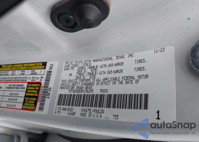 5TFWA5DB2RX156299: 42057579