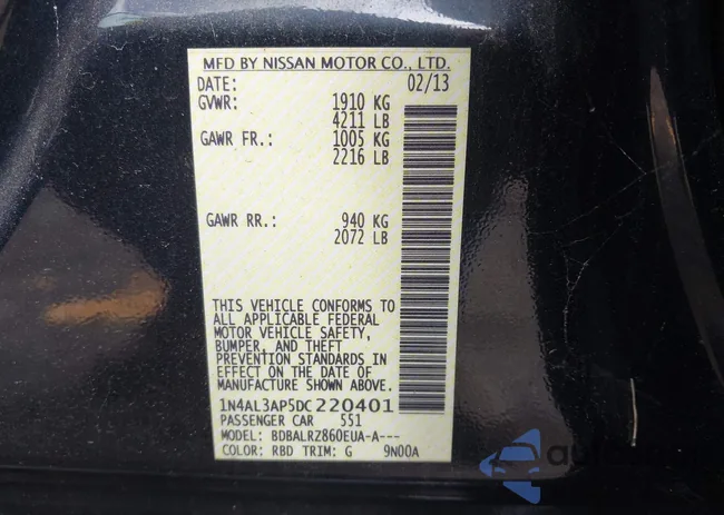 1N4AL3AP5DC220401: 42059153