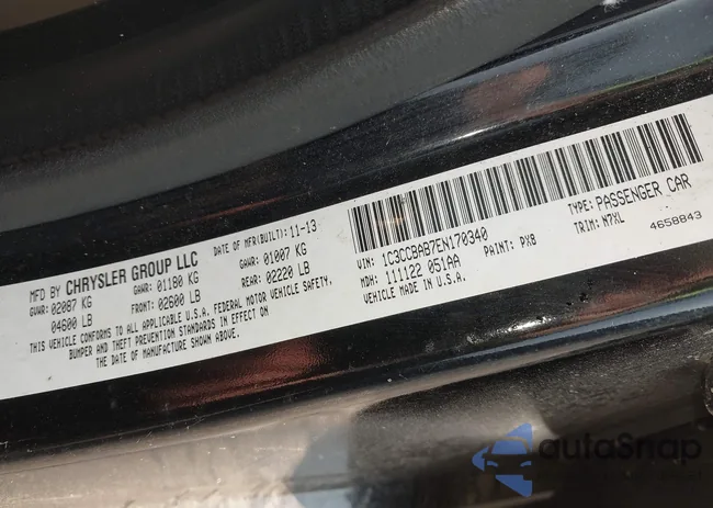 1C3CCBAB7EN170340: 42059880