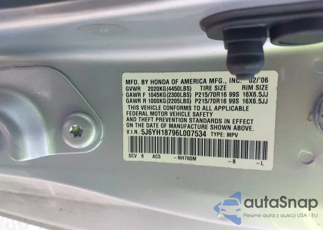 5J6YH18796L007534: 42059991