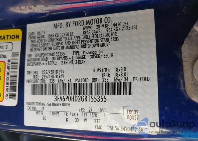 3FA6P0HD2GR155355: 42060034