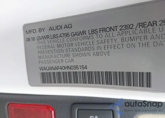 WAUANAF40HN035154: 42059439