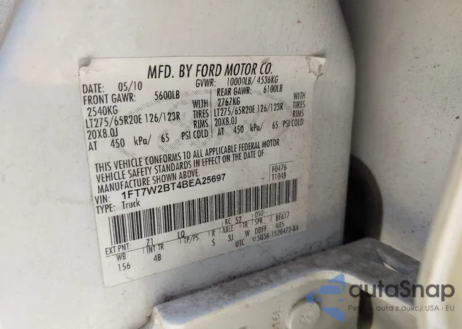 1FT7W2BT4BEA25697: 42059635