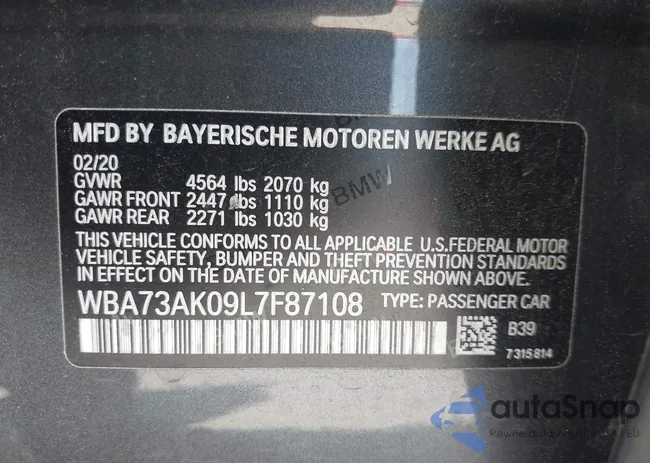 WBA73AK09L7F87108: 42061198