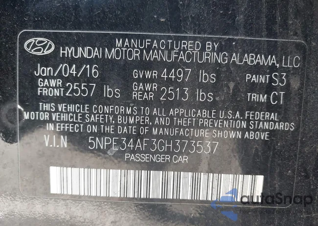 5NPE34AF3GH373537: 42061314