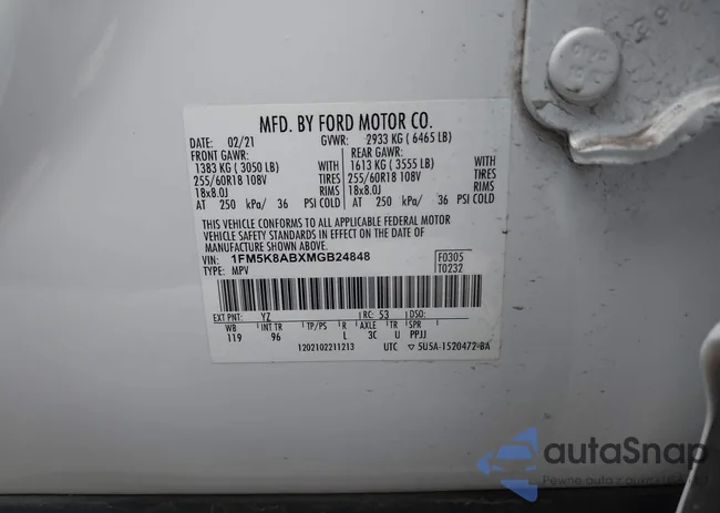 1FM5K8ABXMGB24848: 42060457