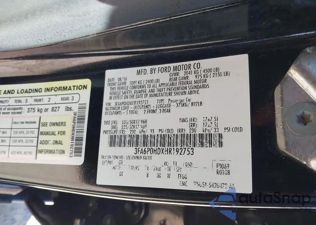 3FA6P0HDXHR192753: 42061869