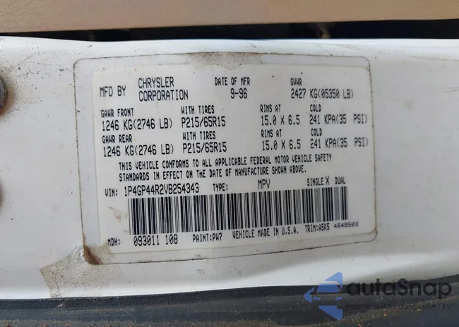 1P4GP44R2VB254343: 42062815