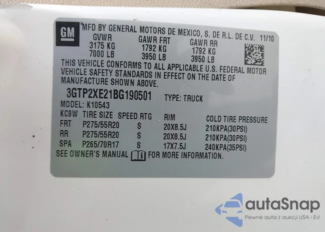 3GTP2XE21BG190501: 42062627