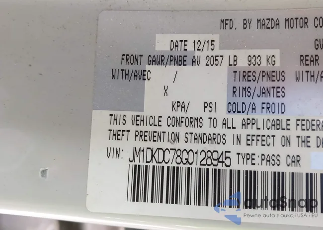 JM1DKDC78G0128945: 42062676