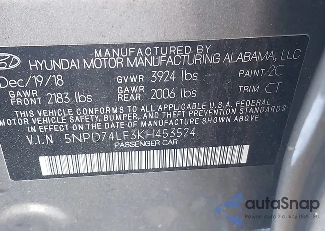 5NPD74LF3KH453524: 42062706