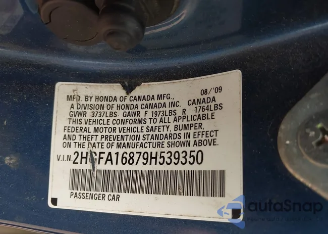 2HGFA16879H539350: 42063987