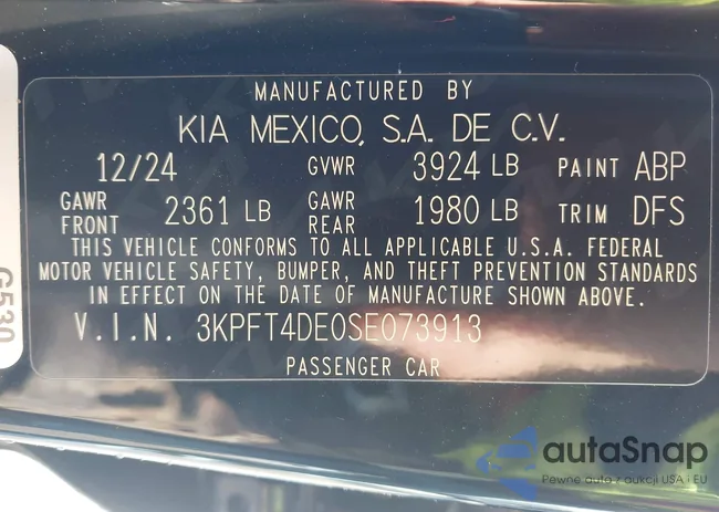 3KPFT4DE0SE073913: 42064164