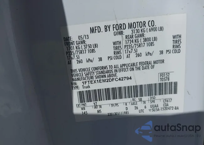 1FTEX1EM2DFC42794: 42064794