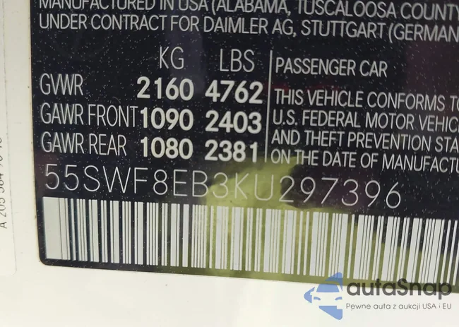 55SWF8EB3KU297396: 42064934