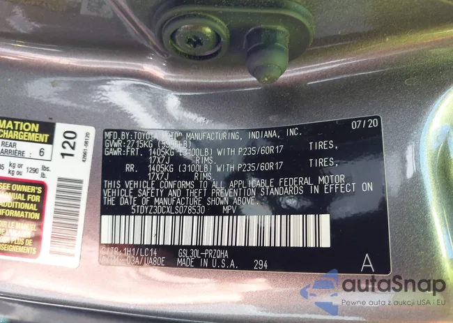 5TDYZ3DCXLS078530: 42064965