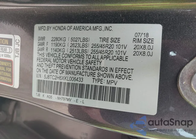 5J8TC2H6XKL006433: 42065268