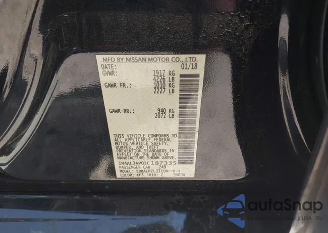 1N4AL3AP0JC187335: 42065321