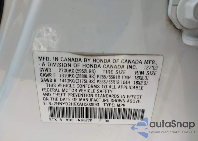 2HNYD2H6XAH500993: 42064349