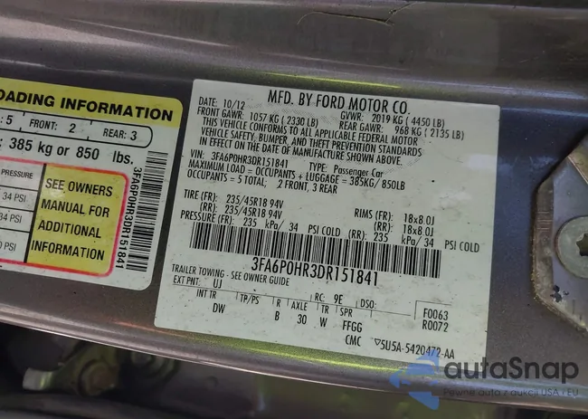 3FA6P0HR3DR151841: 42064622