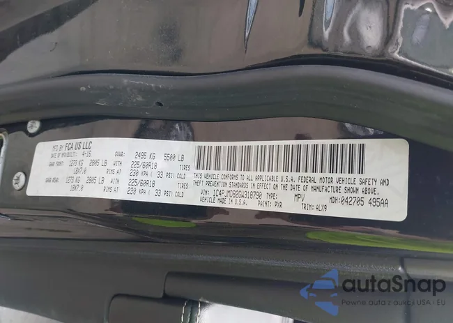 1C4PJMDB2GW318790: 42065905