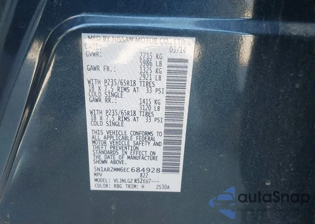 5N1AR2MM6EC684928: 42065915