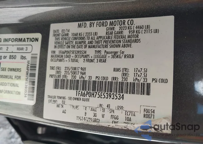 1FA6P0H75E5393534: 42065604