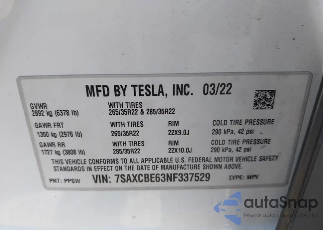 7SAXCBE63NF337529: 42066904