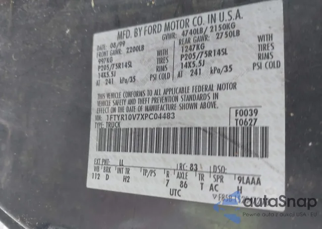 1FTYR10V7XPC04483: 42066959