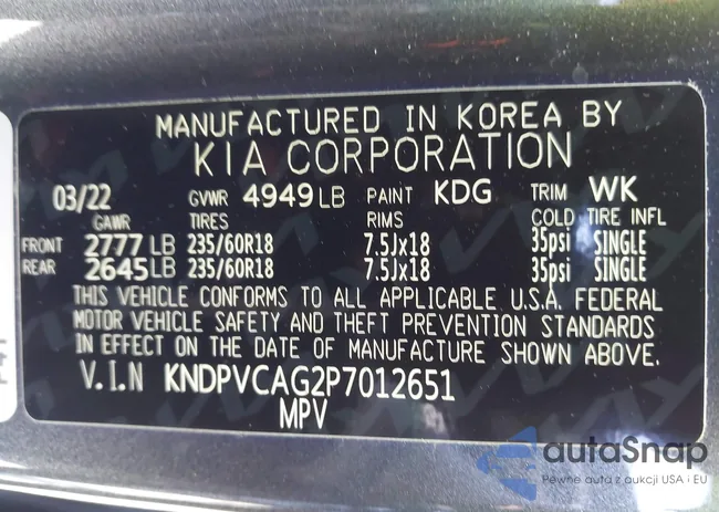 KNDPVCAG2P7012651: 42067086