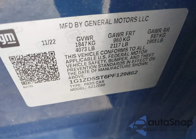 1G1ZD5ST6PF129862: 42067180