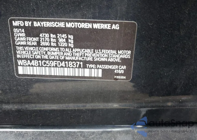 WBA4B1C59FD418371: 42067533