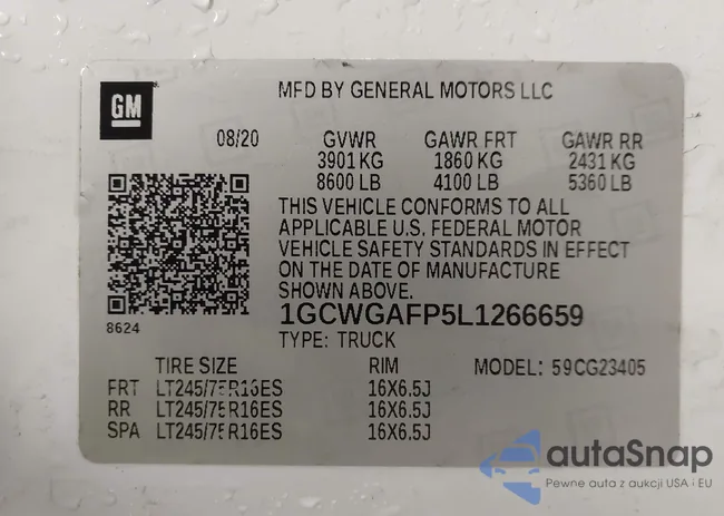 1GCWGAFP5L1266659: 42067566