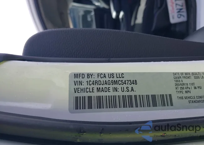 1C4RDJAG9MC547348: 42067634