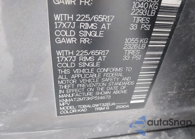 KNMAT2MT3KP514673: 42068676