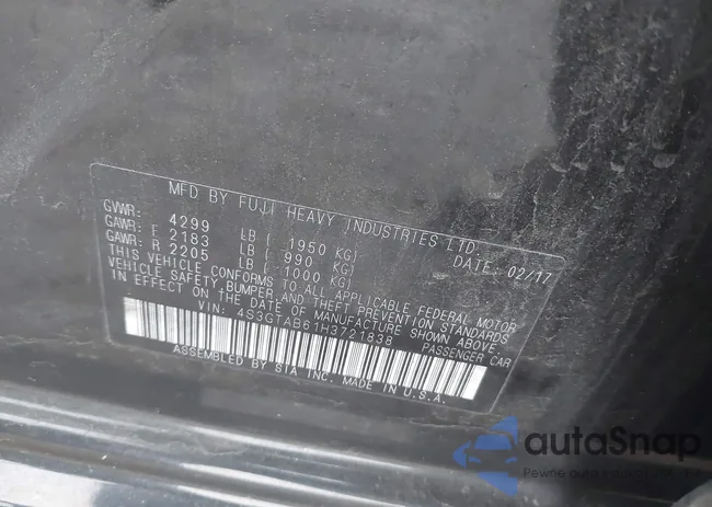 4S3GTAB61H3721838: 42069680