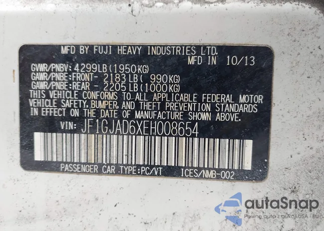 JF1GJAD6XEH008654: 42069985