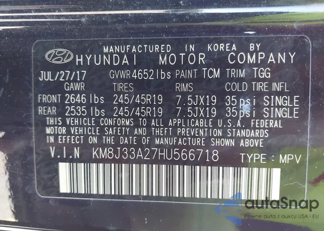 KM8J33A27HU566718: 42070952