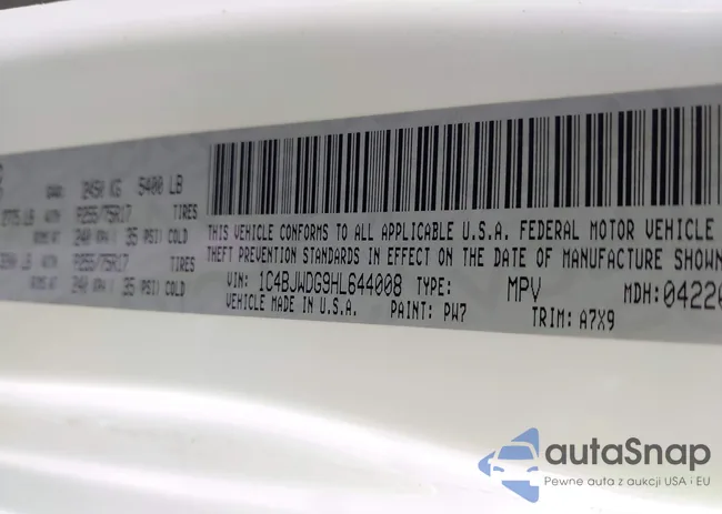 1C4BJWDG9HL644008: 42073223