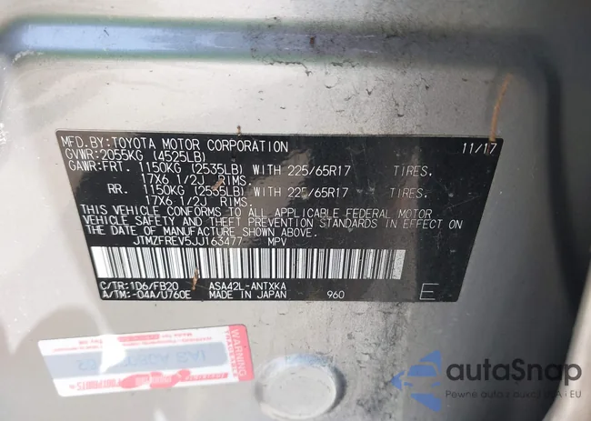 JTMZFREV5JJ163477: 42073890