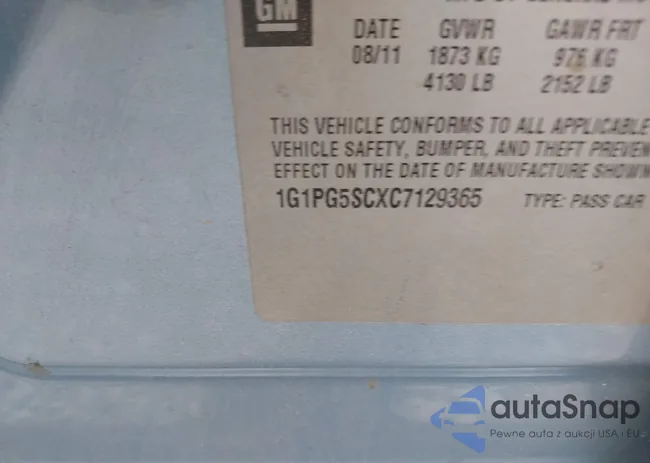 1G1PG5SCXC7129365: 42073934