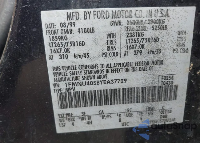 1FMNU40S8YEA37729: 42074669