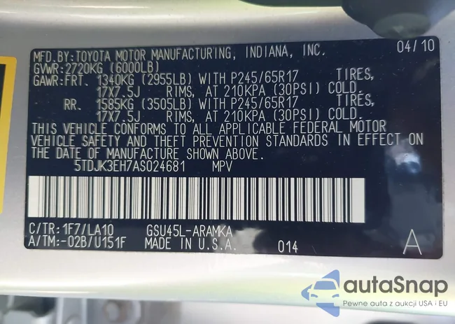 5TDJK3EH7AS024681: 42074730