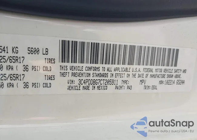 3C4PDDBG7CT205911: 42075945