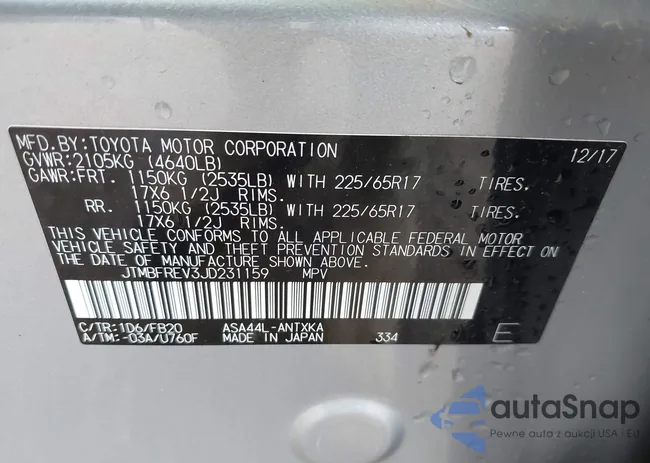 JTMBFREV3JD231159: 42076184