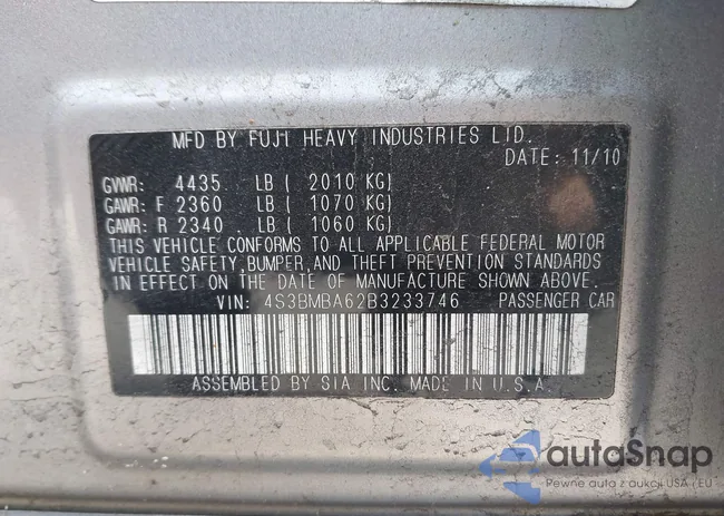 4S3BMBA62B3233746: 42076882